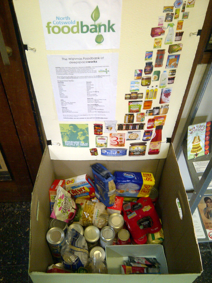 FOODBANK collection point at deepspaceworks