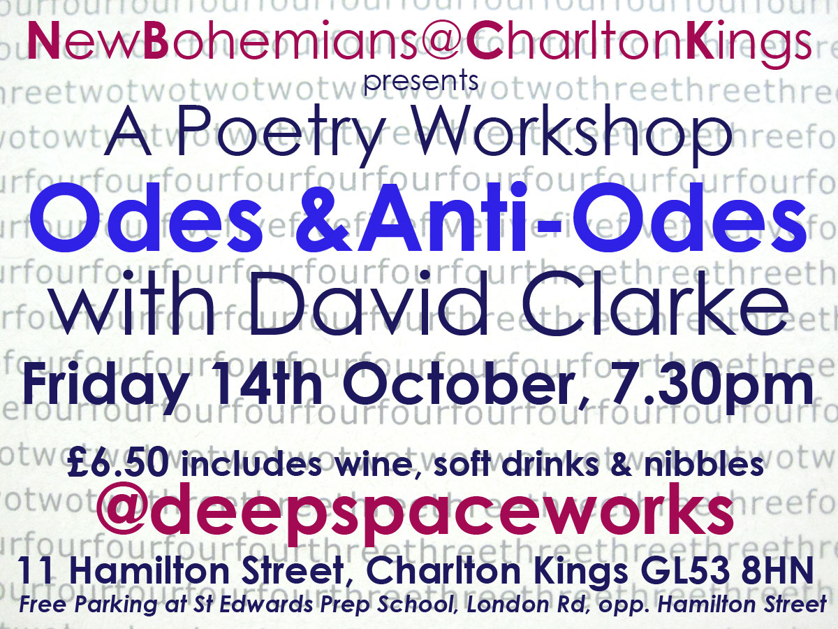 Poetry Workshop with NewBohemians@CharltonKings