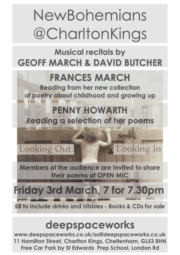 NewBohemians@CharltonKings Poetry Evening in March